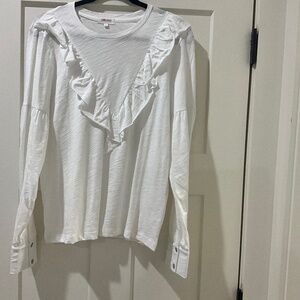 Goldie White Long Sleeve Tee Large never worn